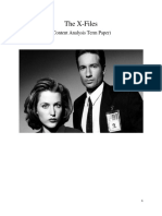 The X-Files: (Content Analysis Term Paper)