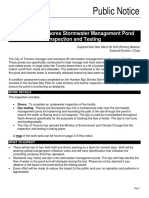 Humber Bay Shores Stormwater Management Pond Inspection and Testing