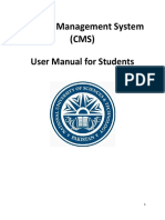 CMS User Manual - Student