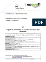Report On State of The Art of Test Methods Seventh Framework Programme Theme 7 Transport