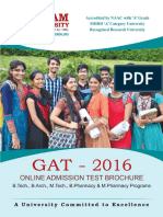 GAT 2016 Brochure