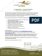 Information Package - Casual Library Assistant 2014