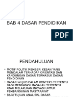 Bab 4 Dasar Pendidikan