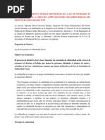 Reforma Diversas Disposiciones de La Ley de Sociedades de Solidaridad Social