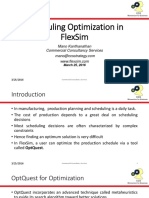 Scheduling Optimization