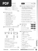 Face2face Progress Test 2 | PDF