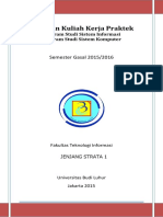 Panduan KKP FTI Sistem Komputer Dan Sistem Informasi Gasal 2015 2016