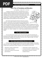 Vocabulary Tiers