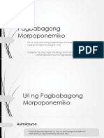 Pagbabagong Morpoponemiko