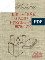 Lamija Hadžiosmanović - Biblioteke U Bosni I Hercegovini Za Vrijeme Austrougarske Vladavine