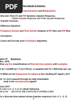 Introduction To Discrete Time Signals & System