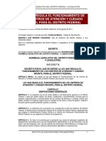 Ley Que Regula El Funcionamiento de Los Centros de Atención y Cuidado Infantil para El Distrito Federal