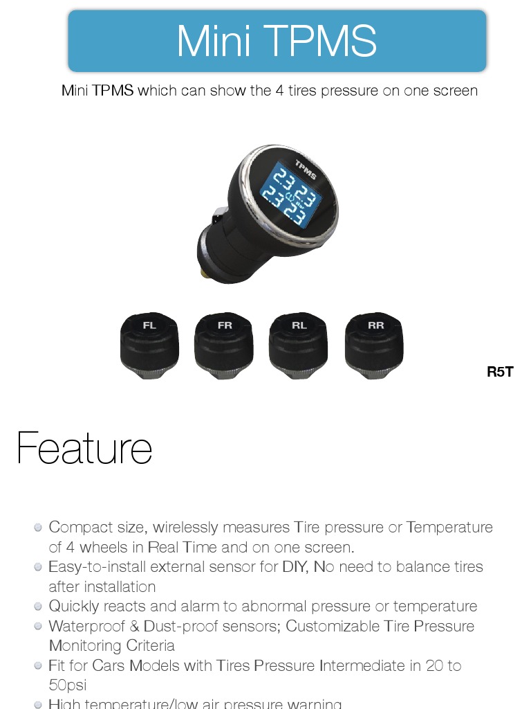 Compact Wireless Mini TPMS System | PDF | Business | Computers