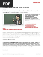 5 Dicas Planear Bem Aulas