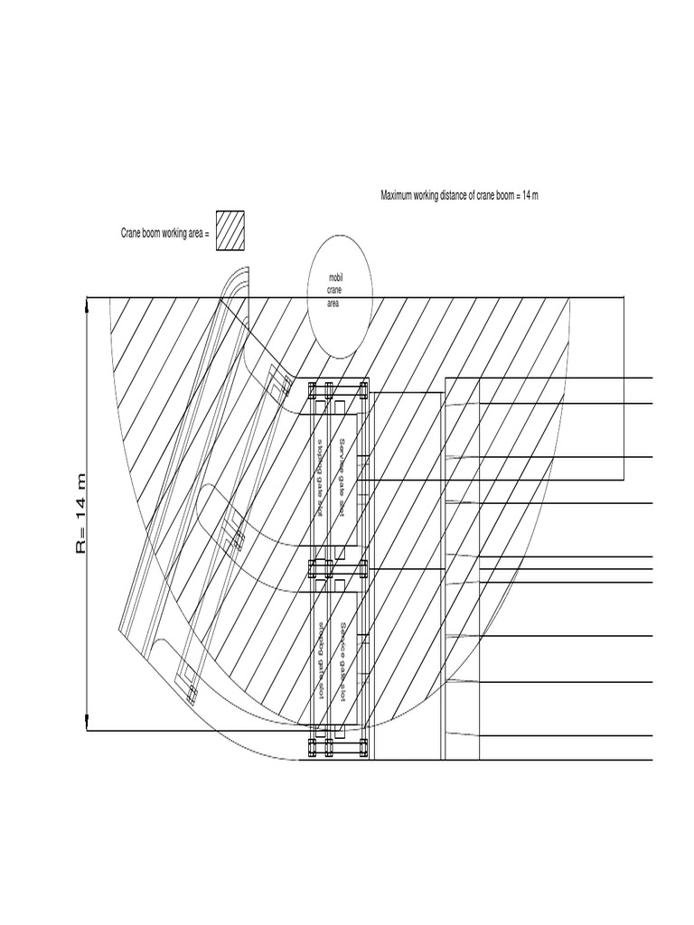 Maximum Working Distance of Crane Boom 14 M | PDF