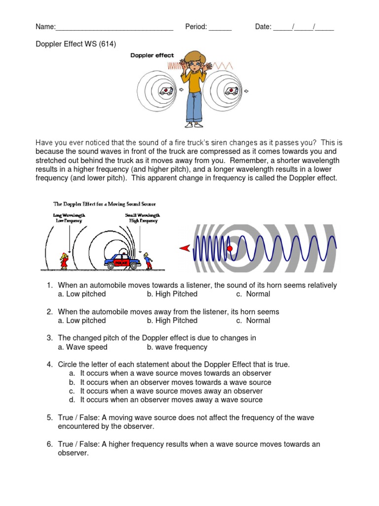 doppler-effect-worksheet