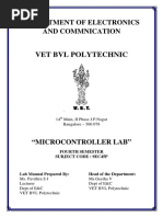 Microcontroller Lab Manual