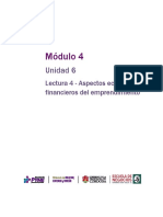 Lectura 4 - Aspectos Económicos y Financieros Del Emprendimiento