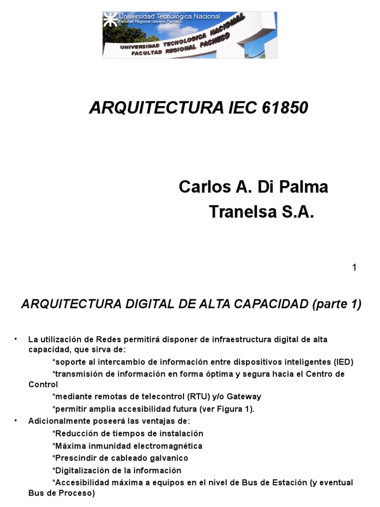 Arquitectura Iec 61850 | PDF | Red de computadoras | Ethernet