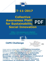 Collective Awareness Platforms For Sustainability and Social Innovation