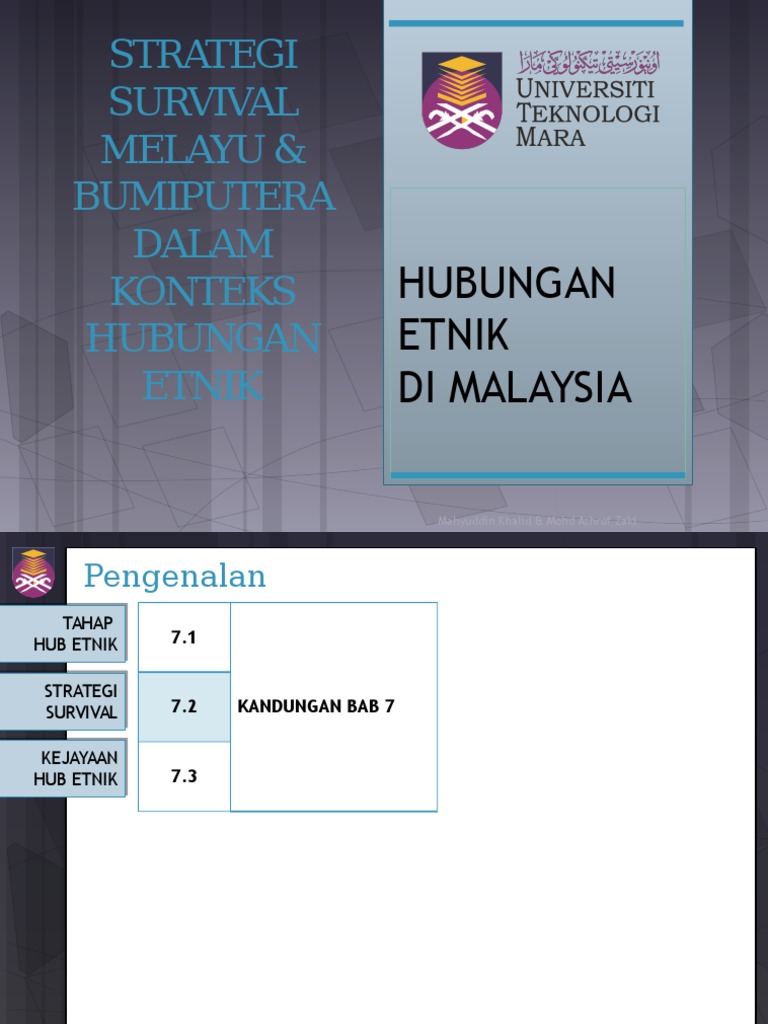Ctu555 Sejarah Malaysia Strategi Survival Melayu Bumiputera Dalam Konteks Hubungan Etnik Pdf