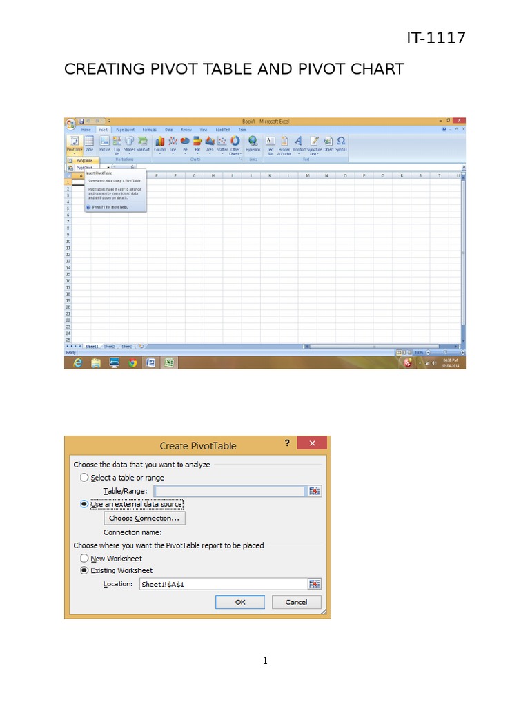 Pivot Charts in Excel Guide | PDF