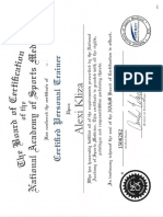 Alexi Kliza-Certificate-Personal Training