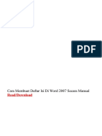 Download Cara Membuat Daftar Isi Di Word 2007 Secara Manual by Panderman Sebayang SN305945142 doc pdf