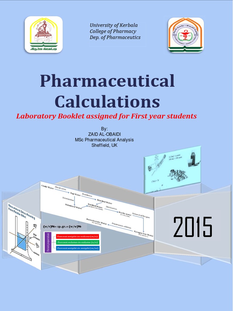 Pharmaceutical Calculations Lab 1 Laboratories Chemistry