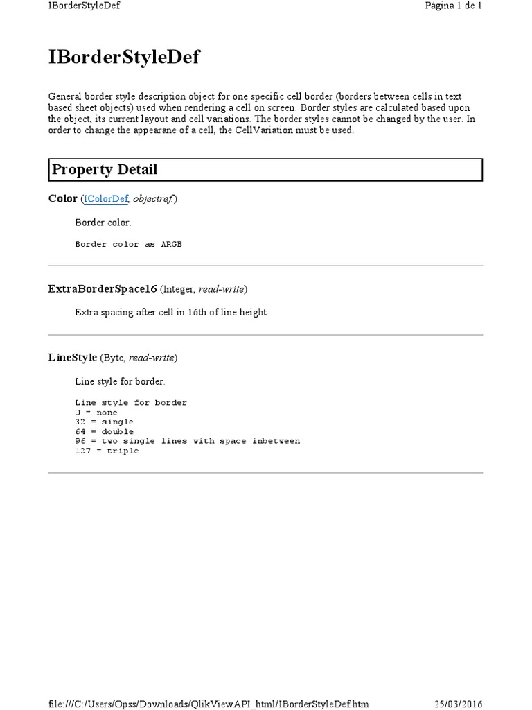 I Border Style de | PDF