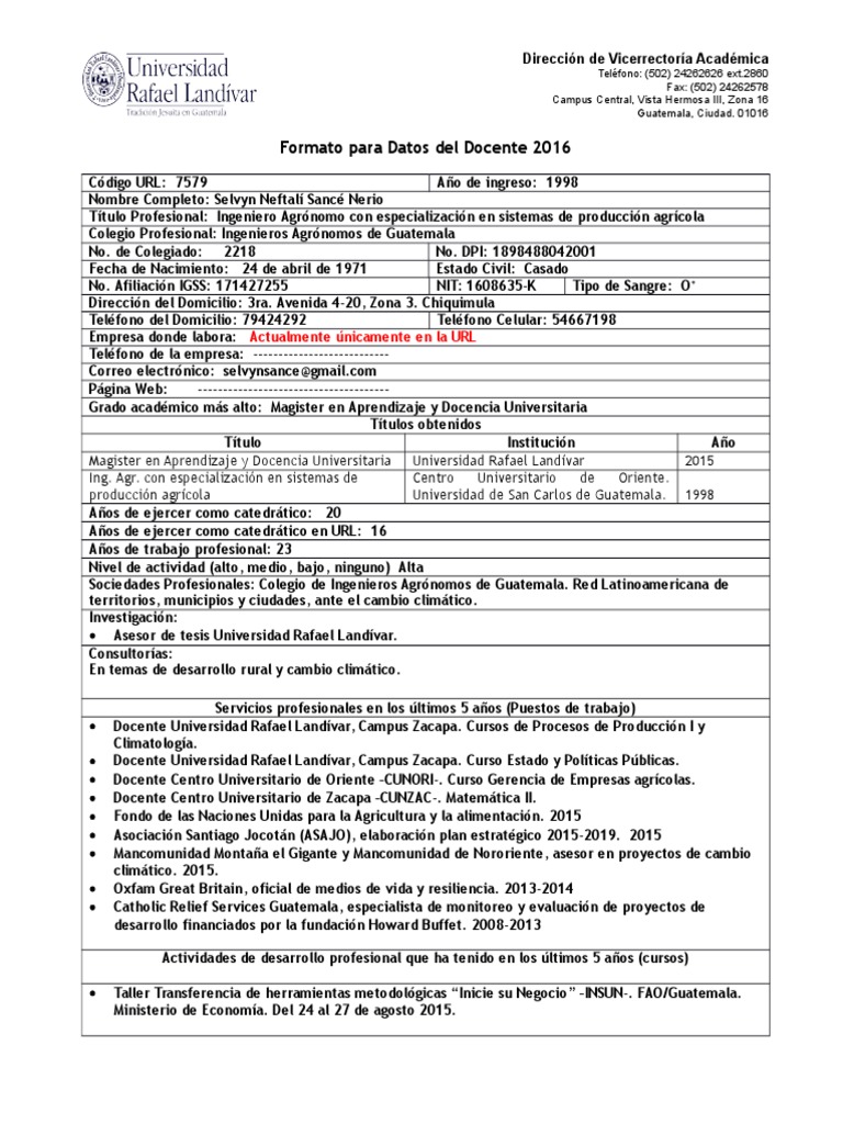 What is a curriculum vitae image