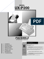 Manual de Fax Sharp UX-P200