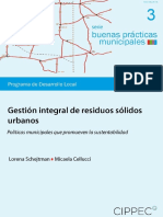 Buenas Practicas, Gestion Integral de Residuos Solidos Urbanos, Schejtman y Cellucci, 2014