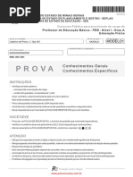 Prova SEE MG Educação Física
