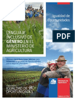 Lenguaje Inclusivo en El Ministerio de Agricultura PDF