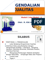 Pengendalian Kualitas d3 Gistex Modul 1 & Modul 2