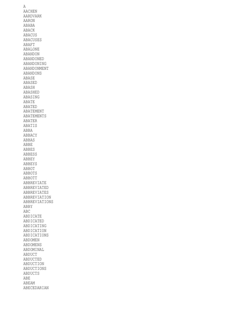 WORDS | PDF | Nature