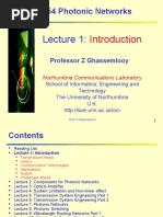 EN554 Photonic Networks: Professor Z Ghassemlooy