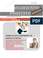 Reporte Pensamiento Positivo