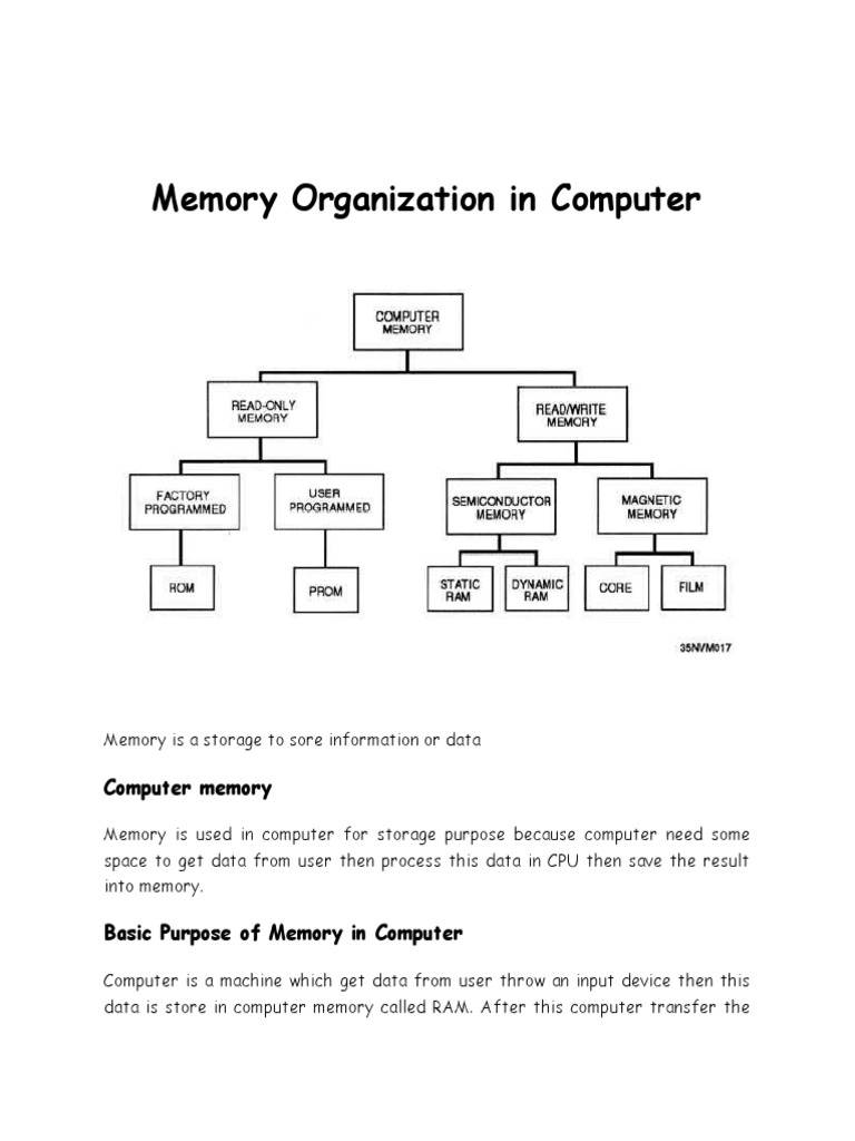 Memory Organization in Computer PDF Cpu Cache Computer Data Storage