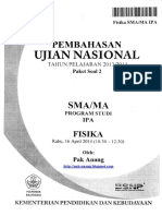 Pembahasan Soal UN Fisika SMA 2014 Paket 2 (Full Version)