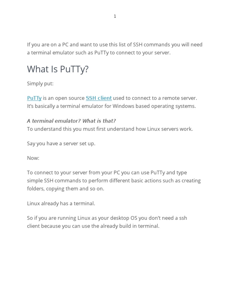 What Is Putty 
