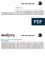 Matris Co. - Notebook Pricelist - Classic Series Date: 1395/01/05