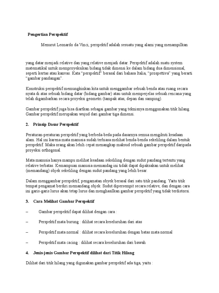 Pengertian Perspektif