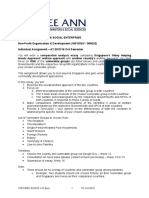 Diploma in Business & Social Enterprise Non-Profit Organization & Development (1NPODEV / 008222) Individual Assignment - AY 2015/16 Oct Semester