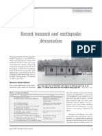 Recent Tsunami and Earthquake Devastation: Preliminary Report