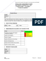 Contractor Assessment Form For Supply Contracts (C 10)
