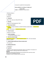 Individual Service Contract Forecast Contract Title