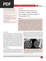 Abdominal-Pelvic Masses in Geriatrics