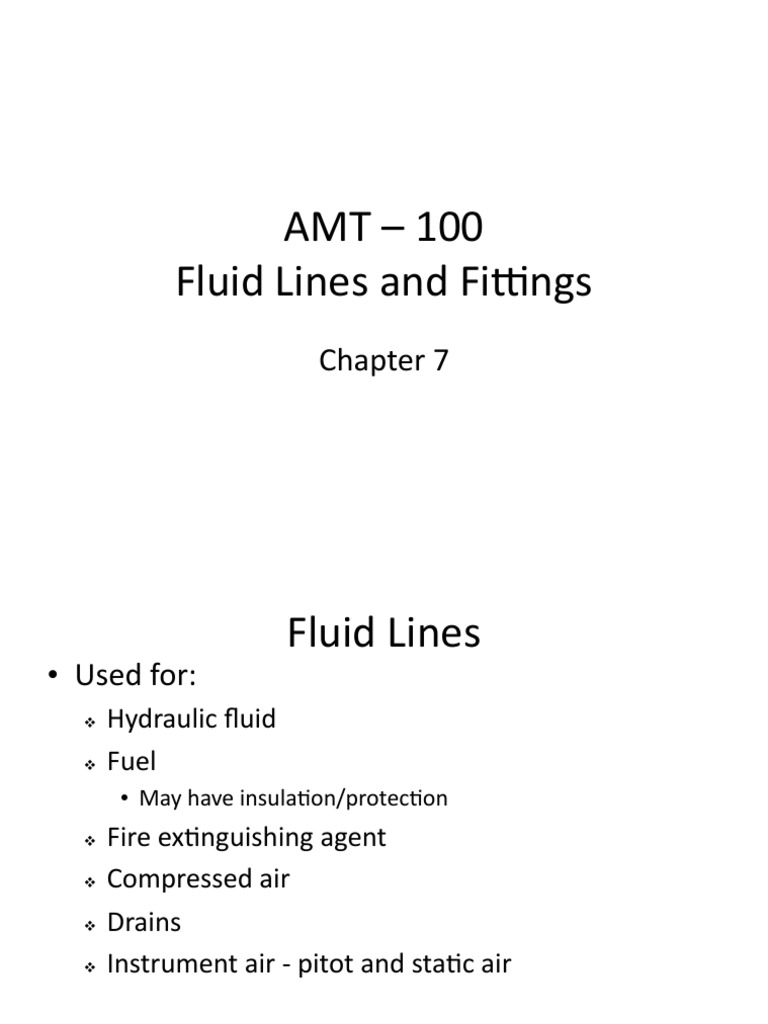 Fluid Lines Fittings PDF Hose Mechanical Engineering